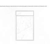 Rectangular shower tray made of Carrara marble Pfons