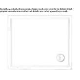 Rectangular acrylic shower tray Saalbach