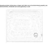 Rectangular acrylic shower tray Telica