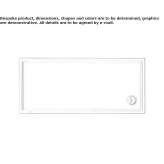 Rectangular acrylic shower tray Saalbach