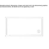 Rectangular acrylic shower tray Saalbach