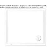 Rectangular acrylic shower tray Saalbach