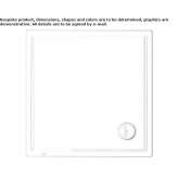Square acrylic shower tray Saalbach