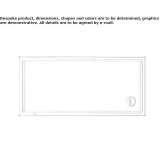 Rectangular acrylic shower tray Saalbach