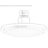 Adjustable single-jet shower head Prosto