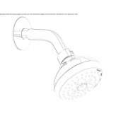 Wall shower head with 4 adjustable streams Livyntsi