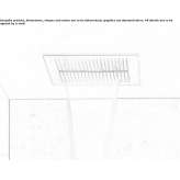 Shower head with 2 jets, ceiling mounted Lessona