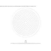 Ceiling shower head with anti-limescale system Coronel