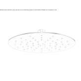 Round stainless steel ceiling mounted shower head Yukon