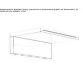 Wall-mounted waterfall shower Plateros