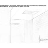 Ceiling-mounted shower head with built-in lighting Zagar