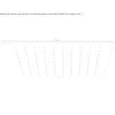Square stainless steel shower head, ceiling mounted Yukon