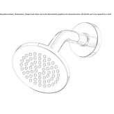 Wall-mounted rain shower Sacu