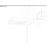 Rectangular wall shower head with arm Yustis