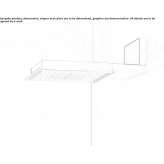 Wall shower with arm and built-in lighting Huabal