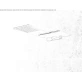 Wall-mounted shower with 2 jets Tarso