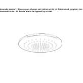 Built-in round metal rain shower Alhuey