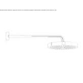 Wall-mounted rain shower Zoppola