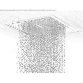 Stainless steel LED waterfall shower Merum