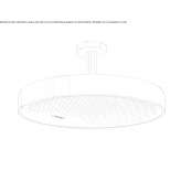 Ceiling shower head in chrome-plated brass with arm Stancea
