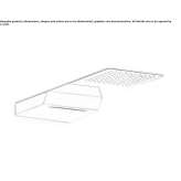 Stainless steel wall mounted waterfall shower Srebreno