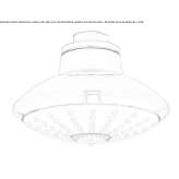 Adjustable shower head with 3 sprays Areatza
