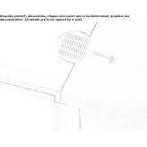 Wall-mounted rain shower with arm Badoere
