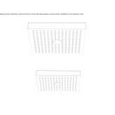 Ceiling rain shower with built-in lighting Brojce