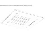 Square ceiling mounted waterfall shower Coronel