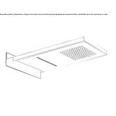 Wall-mounted waterfall shower with an anti-limescale system Coronel