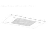 Very flat stainless steel shower head mounted on the ceiling Zhirnov