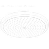 Ceiling-mounted shower head, made of chrome-plated brass Mistrice