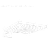 Wall-mounted shower head with chrome-plated brass arm Sufli