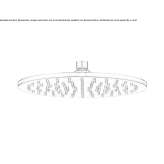 Round brass shower head with 1 jet Bibirevo
