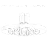 Ceiling-mounted rain shower Sacu