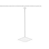 Brass ceiling shower head with an anti-limescale system Nauen