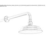 Wall shower head with arm Strelka