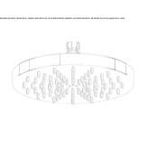 Round, single-jet ABS shower head Byram