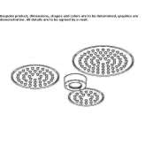 Built-in round chromotherapy shower head Lalor