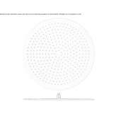 Ceiling shower head with anti-limescale system Coronel