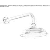 Wall shower head with arm Sanka