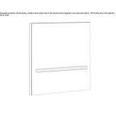 Waterfall shower, wall mounted, square steel Kolasin