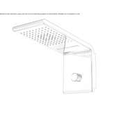 Steel wall shower head Bonyhad