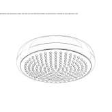 Ceiling-mounted shower head, made of chrome-plated brass Abbekerk