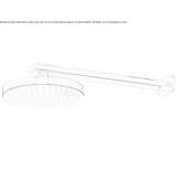 Wall-mounted shower head with anti-limescale system Acarau