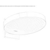 Wall-mounted shower head in chrome-plated brass Stancea