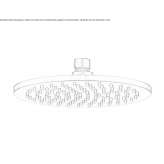 Round brass shower head with 1 jet Loiching