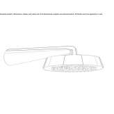 Wall-mounted shower head with chrome-plated brass arm Apold