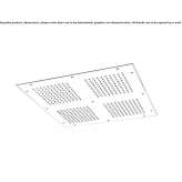 Built-in steel shower head Puacuaro