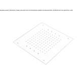 Ceiling mounted stainless steel shower head with chromotherapy Coux